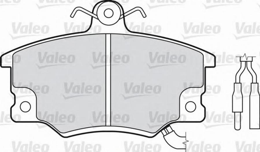 Valeo 551041 - Bremžu uzliku kompl., Disku bremzes ps1.lv