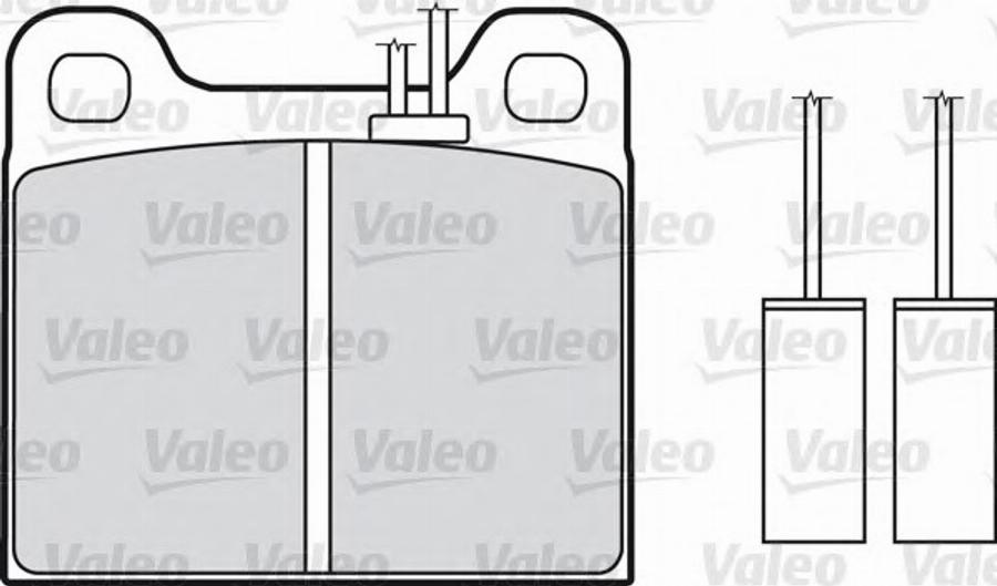 Valeo 551035 - Bremžu uzliku kompl., Disku bremzes ps1.lv