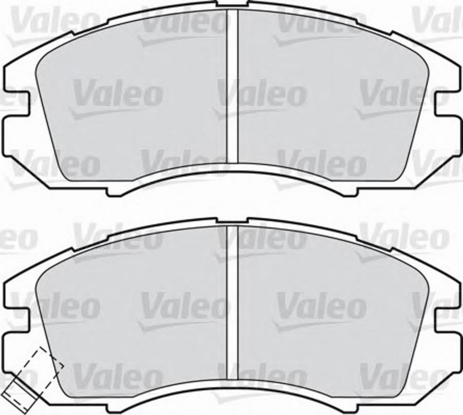 Valeo 551753 - Bremžu uzliku kompl., Disku bremzes ps1.lv