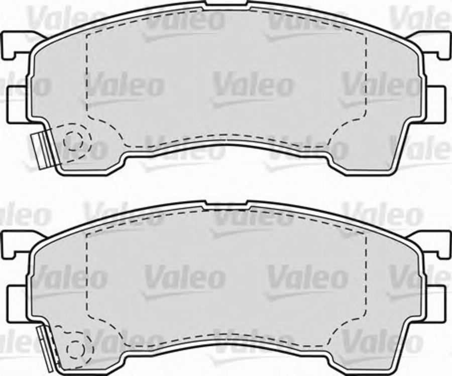 Valeo 551783 - Bremžu uzliku kompl., Disku bremzes ps1.lv