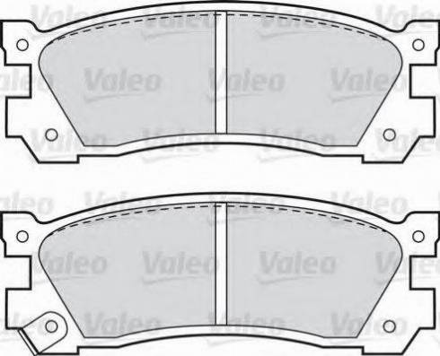 Valeo 551729 - Bremžu uzliku kompl., Disku bremzes ps1.lv