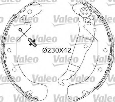 Valeo 553858 - Bremžu loku komplekts ps1.lv