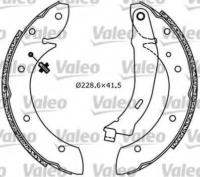 Valeo 554616 - Bremžu loku komplekts ps1.lv