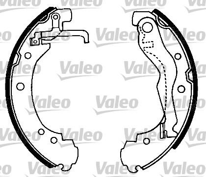 Valeo 553720 - Bremžu loku komplekts ps1.lv