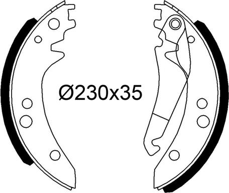 Valeo 564311 - Bremžu loku komplekts ps1.lv