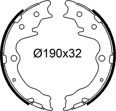 Valeo 564329 - Bremžu loku komplekts ps1.lv