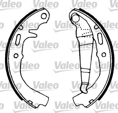 Valeo 562947 - Bremžu loku komplekts ps1.lv