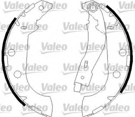 Valeo 562644 - Bremžu loku komplekts ps1.lv