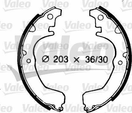 Valeo 562683 - Bremžu loku komplekts ps1.lv