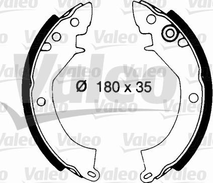 Valeo 562687 - Bremžu loku komplekts ps1.lv