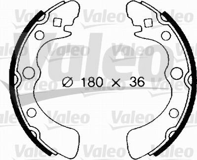 Valeo 562679 - Bremžu loku komplekts ps1.lv