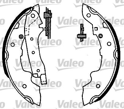 Valeo 562027 - Bremžu loku komplekts ps1.lv