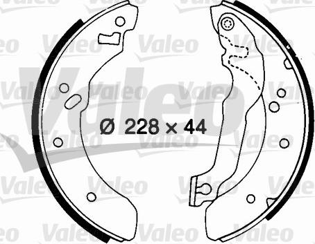 Valeo 562070 - Bremžu loku komplekts ps1.lv