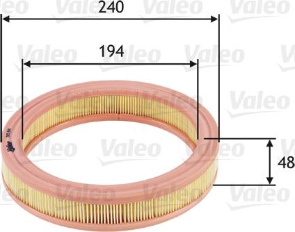 Valeo 585691 - Gaisa filtrs ps1.lv