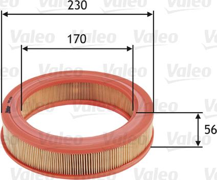 Valeo 585650 - Gaisa filtrs ps1.lv