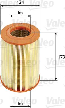 Valeo 585661 - Gaisa filtrs ps1.lv