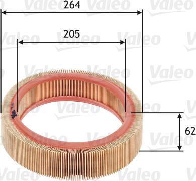 Valeo 585607 - Gaisa filtrs ps1.lv