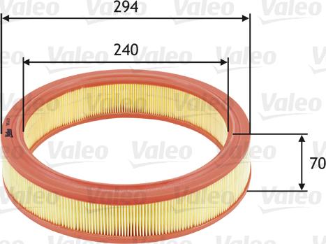 Valeo 585633 - Gaisa filtrs ps1.lv