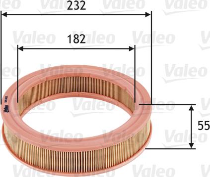 Valeo 585632 - Gaisa filtrs ps1.lv