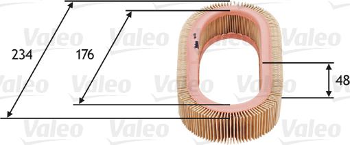 Valeo 585628 - Gaisa filtrs ps1.lv