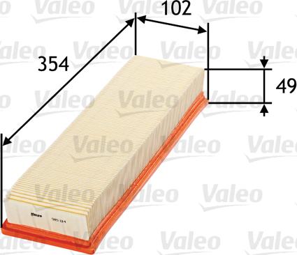 Valeo 585114 - Gaisa filtrs ps1.lv