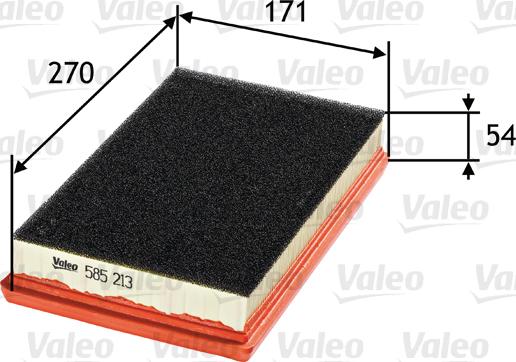 Valeo 585213 - Gaisa filtrs ps1.lv