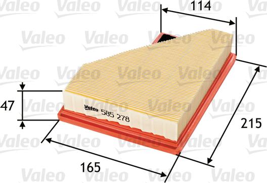 Valeo 585278 - Gaisa filtrs ps1.lv