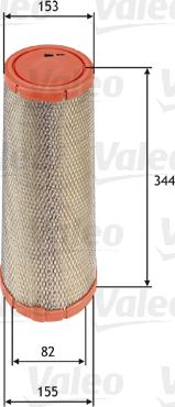 Valeo 585713 - Gaisa filtrs ps1.lv