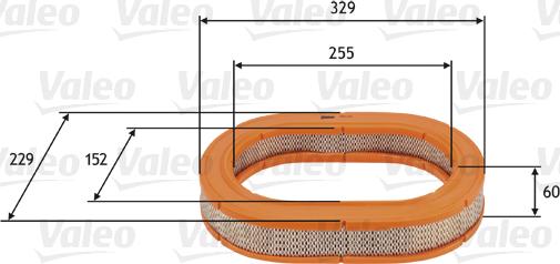 Valeo 585723 - Gaisa filtrs ps1.lv