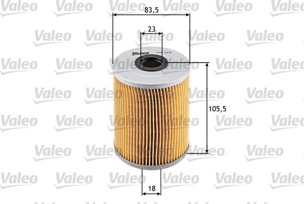 Valeo 586574 - Eļļas filtrs ps1.lv