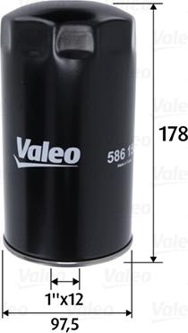 Valeo 586150 - Eļļas filtrs ps1.lv