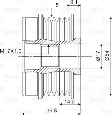 Valeo 588111 - Piedziņas skriemelis, Ģenerators ps1.lv