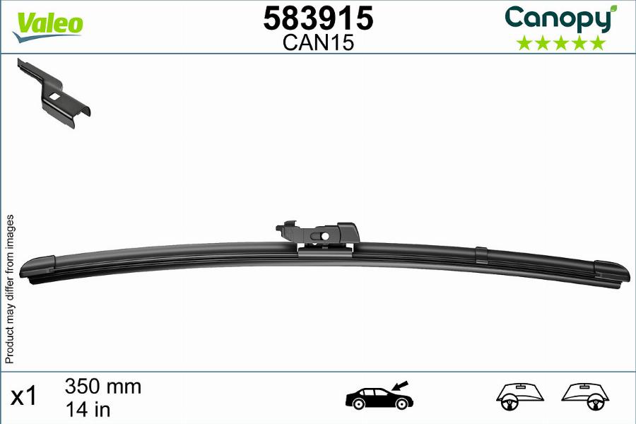 Valeo 583915 - Stikla tīrītāja slotiņa ps1.lv