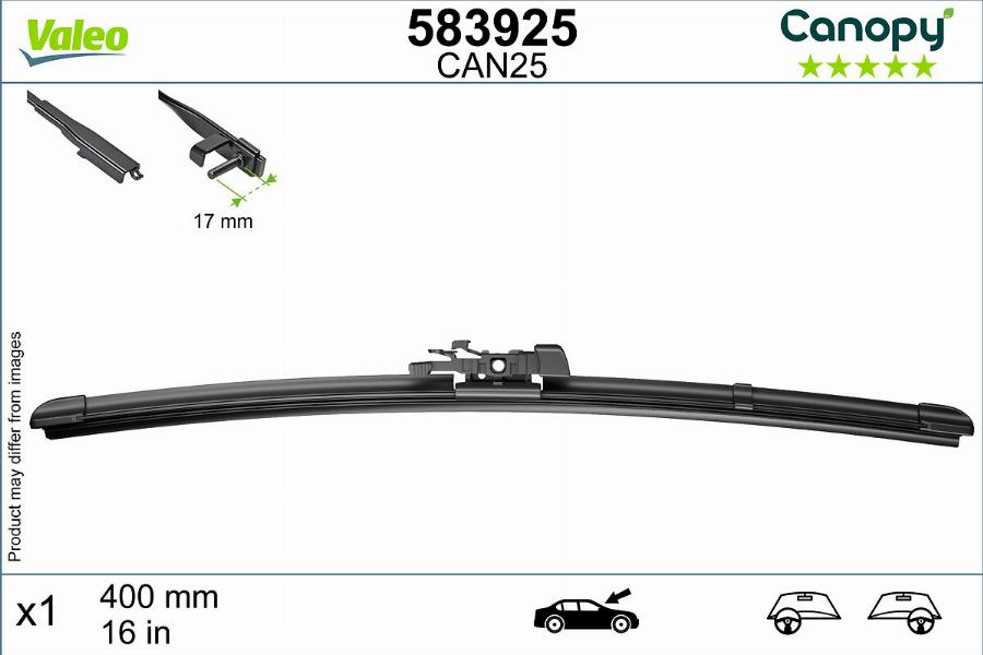 Valeo 583925 - Stikla tīrītāja slotiņa ps1.lv