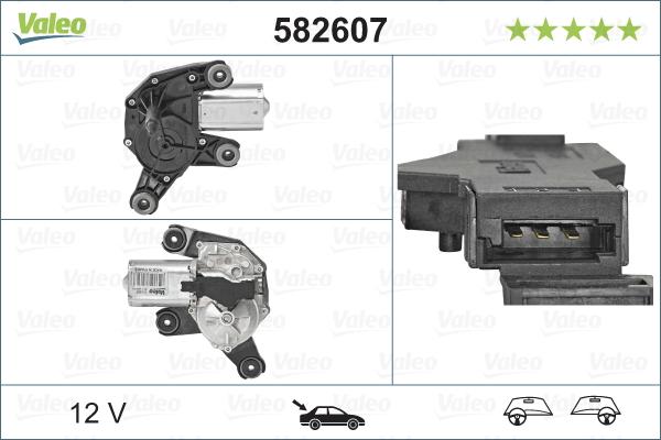 Valeo 582607 - Stikla tīrītāju motors ps1.lv