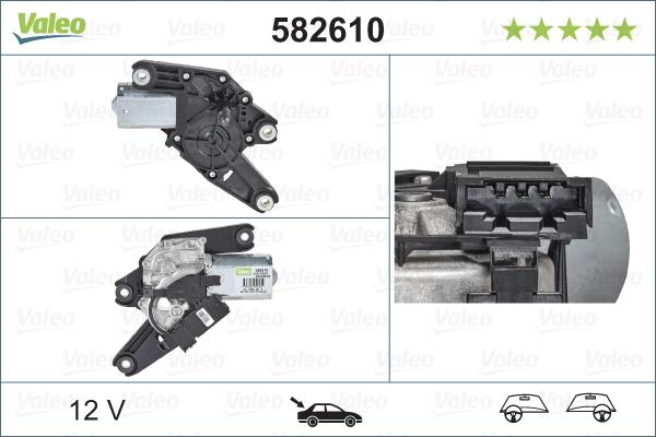 Valeo 582610 - Stikla tīrītāju motors ps1.lv