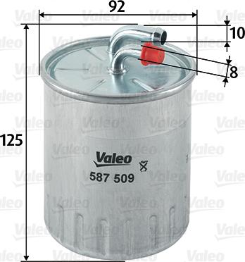 Valeo 587509 - Eļļas filtrs ps1.lv