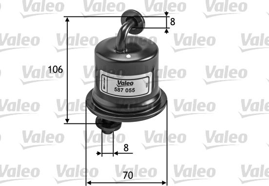 Valeo 587055 - Degvielas filtrs ps1.lv