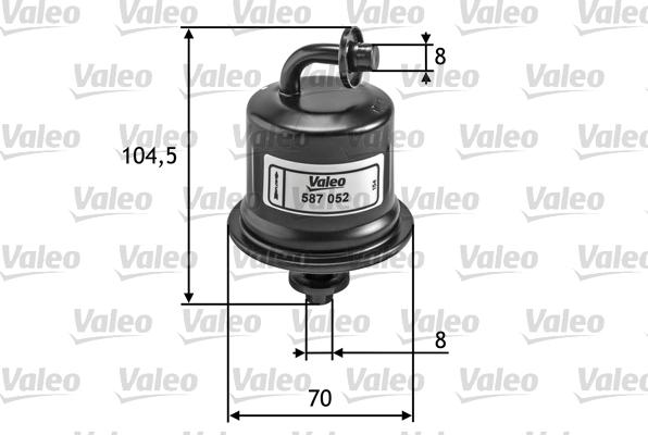 Valeo 587052 - Degvielas filtrs ps1.lv