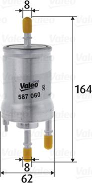 Valeo 587060 - Degvielas filtrs ps1.lv
