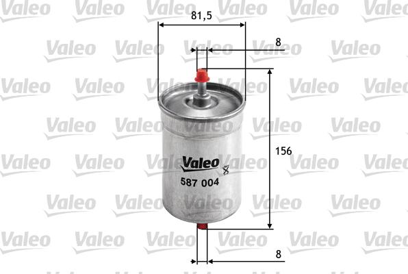 Valeo 587004 - Degvielas filtrs ps1.lv