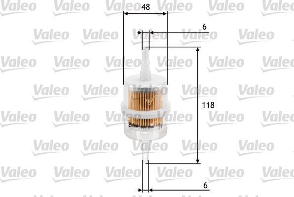 Valeo 587005 - Degvielas filtrs ps1.lv