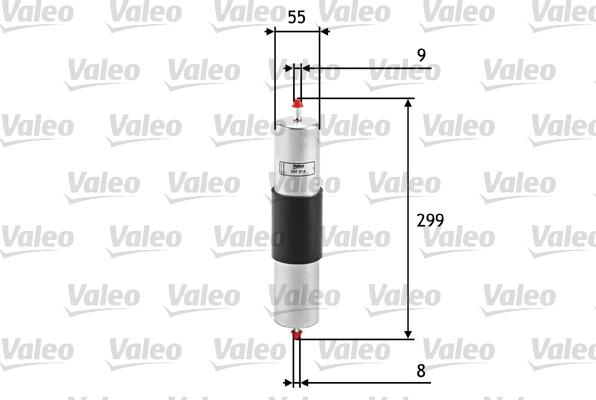 Valeo 587014 - Degvielas filtrs ps1.lv