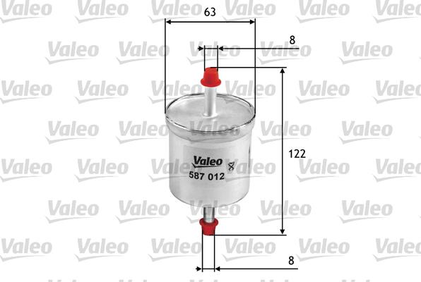 Valeo 587012 - Degvielas filtrs ps1.lv