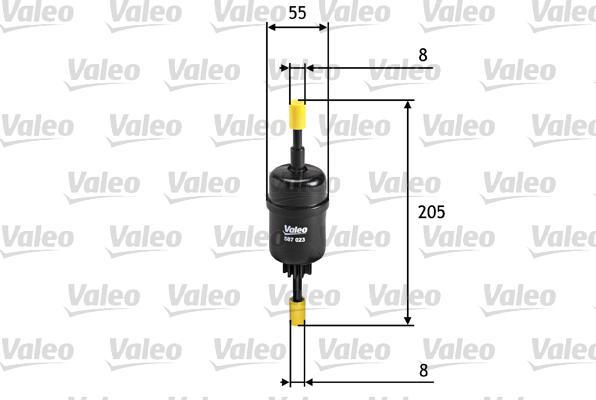 Valeo 587023 - Degvielas filtrs ps1.lv