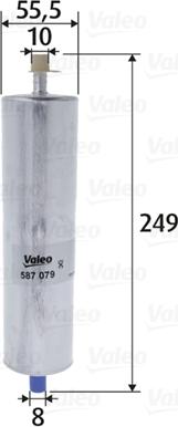 Valeo 587079 - Degvielas filtrs ps1.lv