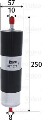 Valeo 587077 - Degvielas filtrs ps1.lv