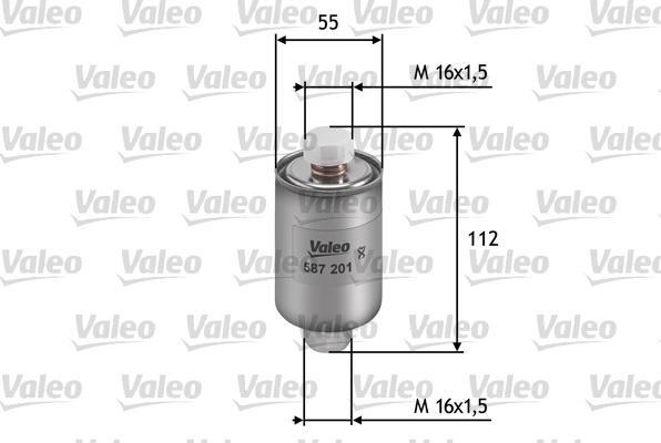 Valeo 587201 - Degvielas filtrs ps1.lv