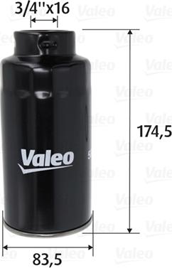 Valeo 587757 - Degvielas filtrs ps1.lv