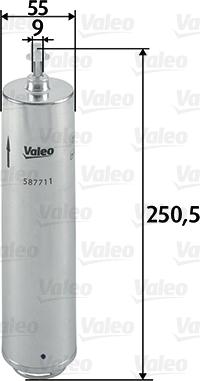 Valeo 587711 - Eļļas filtrs ps1.lv